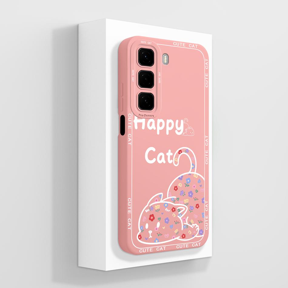 For Infinix Hot 50 Pro Plus Case Aesthetic Style Cover For Infinix Hot50i Full Protection Back Cover Soft Liquid Silicone Bumper