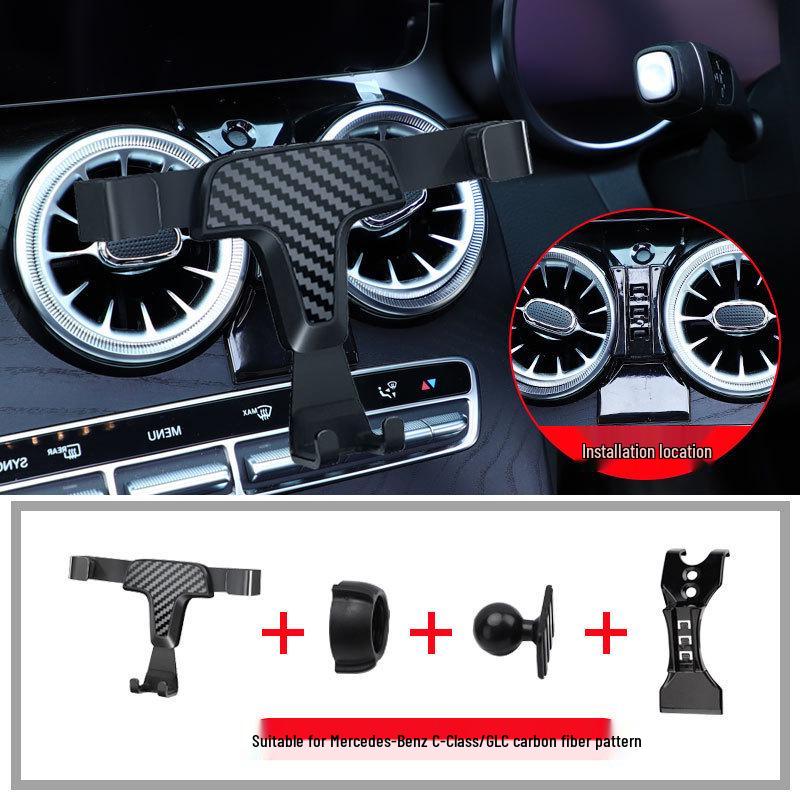 Držák na telefon do auta Mercedes-Benz Třídy C/GLC s bezdrátovým nabíjením (Modely 2015-2022)