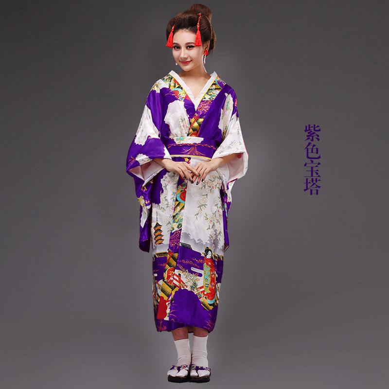 Japanese Yukata Japanese Kimono Women's Traditional Formal Attire Cosplay Photography Anime Performance Stage Costumes