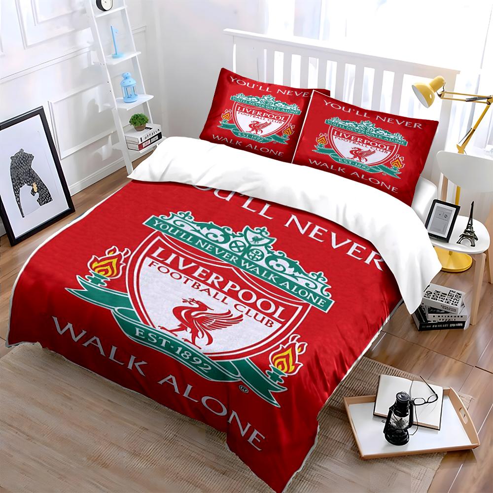 Fotbalový klub Liverpool Povlečení Povlečení (1 povlak na přikrývku, 2 povlaky na polštář, přikrývka není součástí balení)
