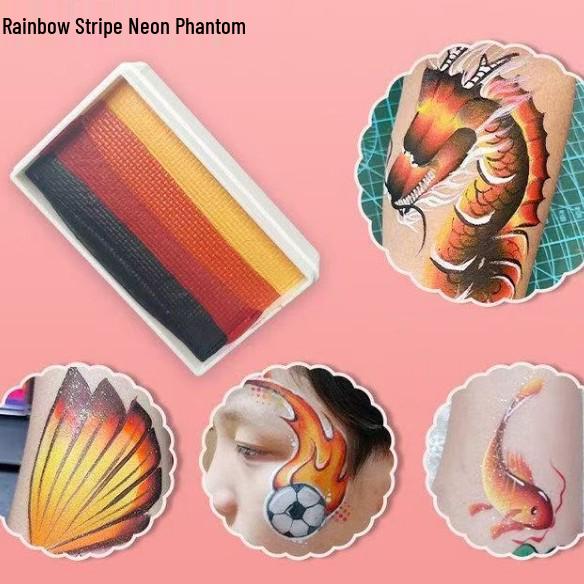 MengHui 12-Color Kids' Face Paint Set - Water-Soluble Body & Stage Makeup