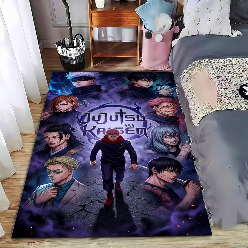 Jujutsu Kaisen Anime Design Designed Floor Mat, Suitable As a Non-slip Mat for the Living Room or Bedroom Sofa