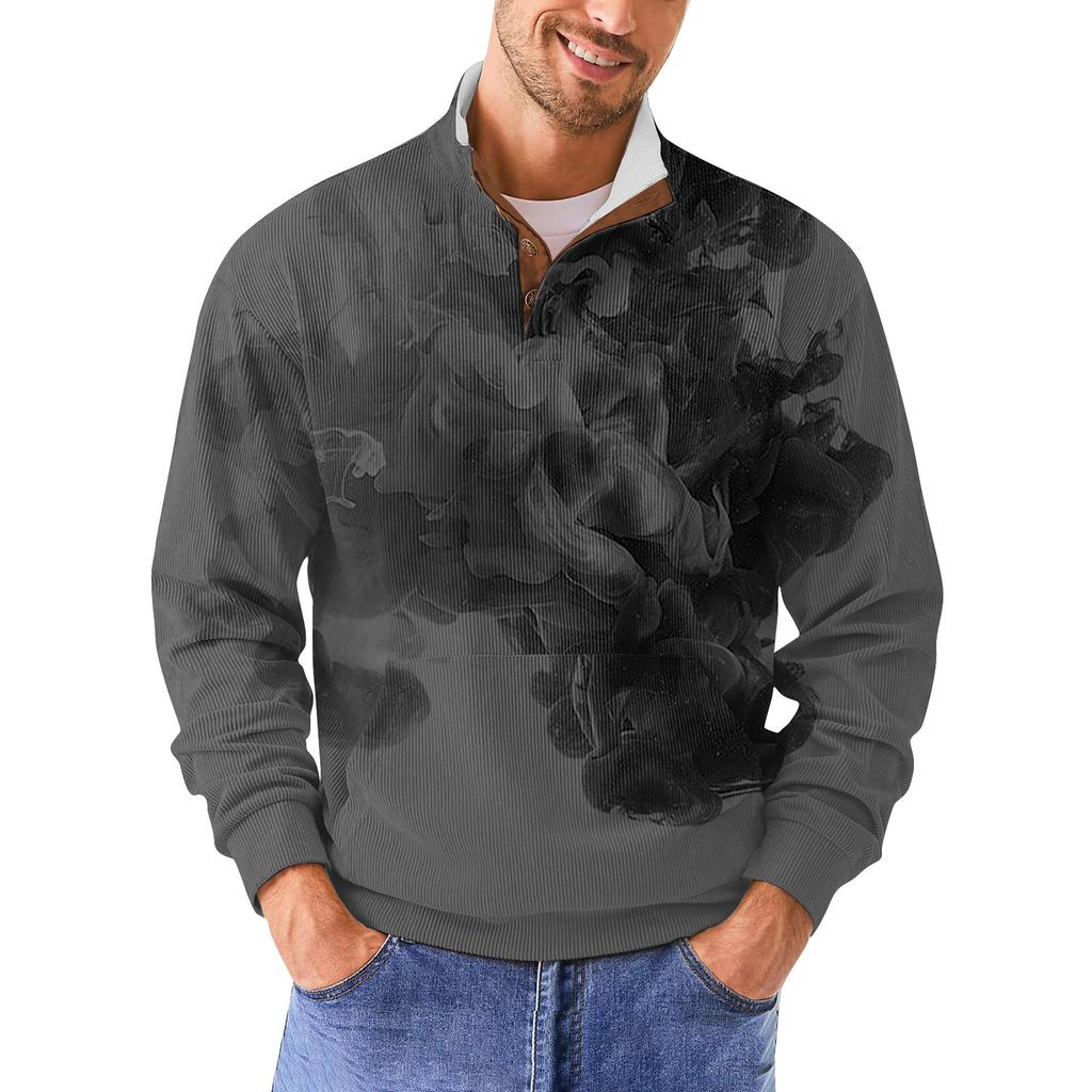 Men's Retro Casual Gradient Printed Sweatshirt