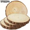 2pcs Large Wood Slices, 7.09-7.87 Inches Round Wooden Circle, Rustic Wood Slices for DIY Painting Crafts, Weddings Centerpieces Decor