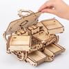 Wooden 3D Three-Dimensional Diy Hands-On Assembly Of Antique Jewelry Boxes, Handicrafts, Boys And Girls, Gifts, Movable Assembly Toys