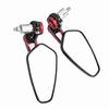 Universal Motorcycle Motorbike Aluminum Alloy 7 8  22mm Bar End Side Rearview Mirrors