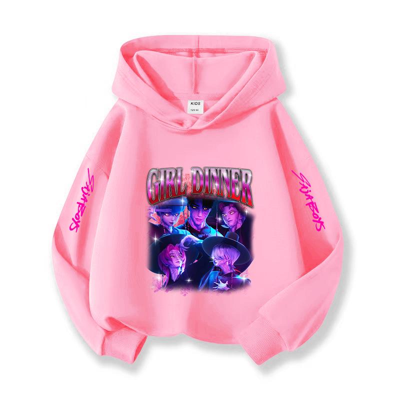 2025 New KPOP Korean Christmas Casual Children's Hoodie Fashionable, Versatile, Casual and Comfortable Girls' Top