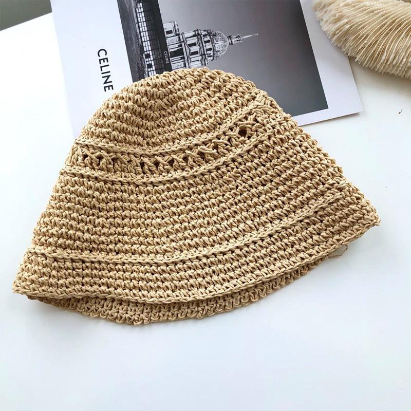 

Unique Handmade Straw Hat With Face-covering Design For Summer Sun Protection бежевий