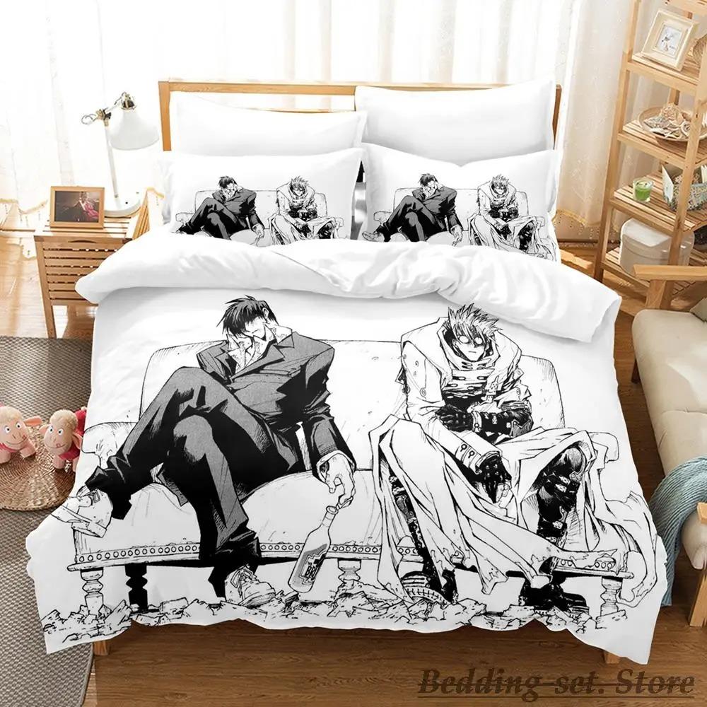 TRIGUN STAMPEDE Anime Bettwäsche Set Einzelbett Twin Full Queen King Größe Bettbezug für Erwachsenen Kinder Schlafzimmer