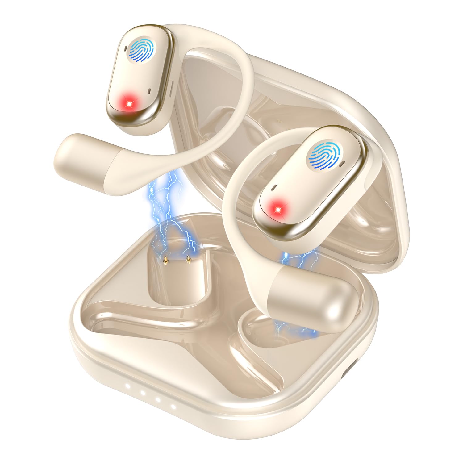 

Беспроводные Bluetooth-наушники Bluetooth Мгновенное до 60 часов звукопроницаемости Bluetooth-наушники без ушных вкладышей Инновации в костной проводимости воздуха Быстрые Идеально подходят для и спорта