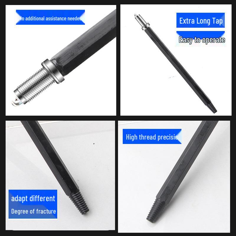 Reverse Thread Spark Plug Removal Tool Set for Auto Repair
