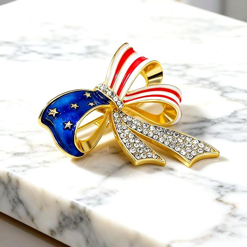 Dripping Oil Machi Bow High-end Brooch