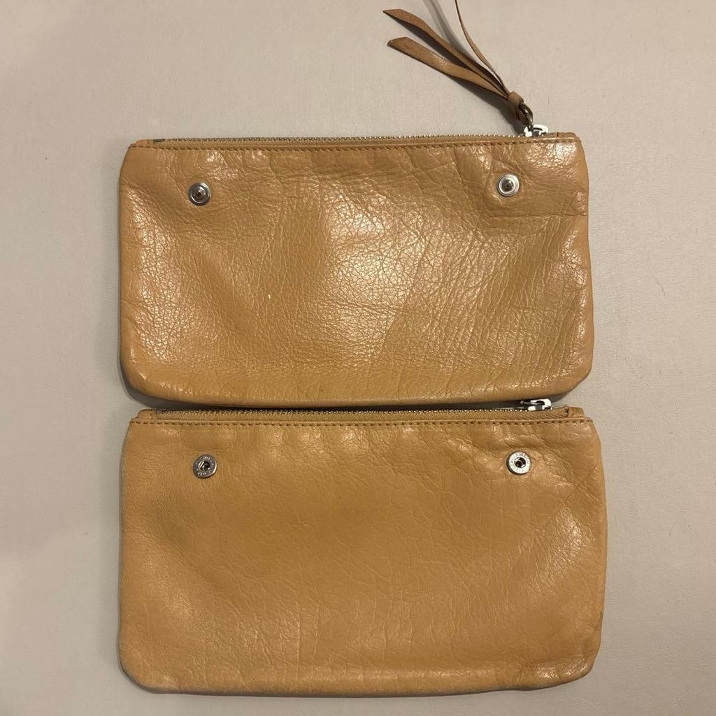 Used Miu Miu Studded Leather Pouch Wallet