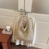 Hook flower hollow woven tote bag women's shoulder beach bag