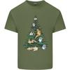 Cat Christmas Tree Unisexs Light Cotton TShirt