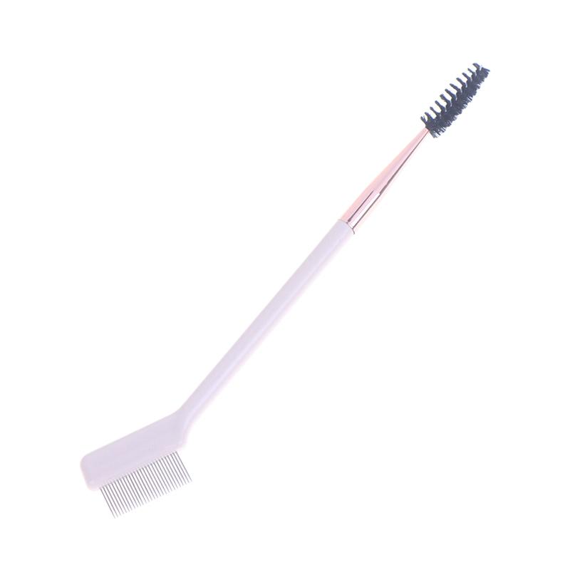 

Double Headed Eyebrow Brush Steel Needle Eyelash Comb Contouring Eye Brow Eyeliner Makeup Brushes Eyes Blending Cosmetic Brushes