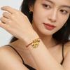 Luxury Red String Gold Horse Zodiac Bracelet - Elegant and Versatile Design