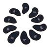 10pcs Golf Iron Covers Set with Numbers Waterproof Golf Head Cover Protective Headcover for Court Exercise Dark Blue