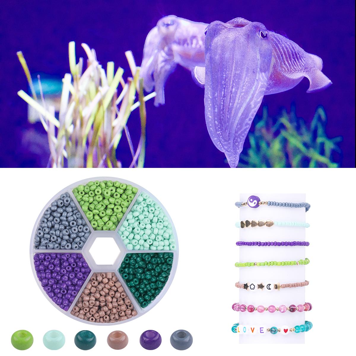 

1 комплект/пакет 3 мм однотонна фарба для випікання різнокольорові пшоняні намистини DIY браслет намисто сережки ювелірні аксесуари 3mm 1set/box