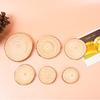 DIY Round Wood Slices for Growth Ring Decoration and Hand-Painted Crafts in Various Sizes