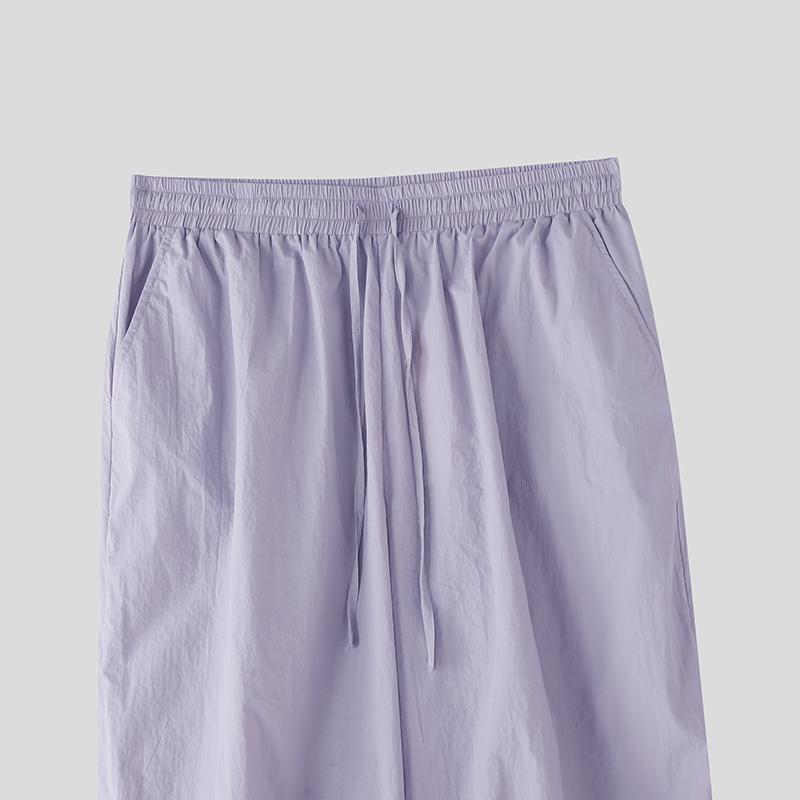 INCERUN Pantaloni Cargo Lunghi Casual Leggeri con Vita Elastica e Orlo con Coulisse da Uomo