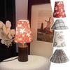 Rustic Floral Patterns Vintage Bedroom Hotel Bedside Table Lamp European Pleated Lampshade Floor Lamp Shade DIY Accessories