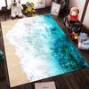 Aesthetic Ocean Wave Carpet Rug for Trendy Home Decor Suitable for Use As an Anti-slip Game Mat for Living Room and Bedroom Sofas