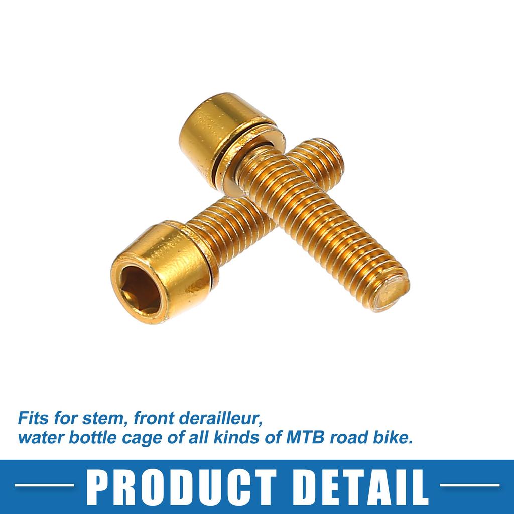 A ABSOPRO Bicycle Stem Screw Fixing Screws Handlebar Stem Bolts Bike Stem Screws MTB
