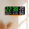 Digital Temperatur Fugtighed Vægur Med LED Display Og Natlys Til Stueindretning