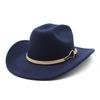 Vintage Men'S Wool Cowboy Hat Western Cowboy Hat Women'S Top Hat Jazz Hat Felt Hat