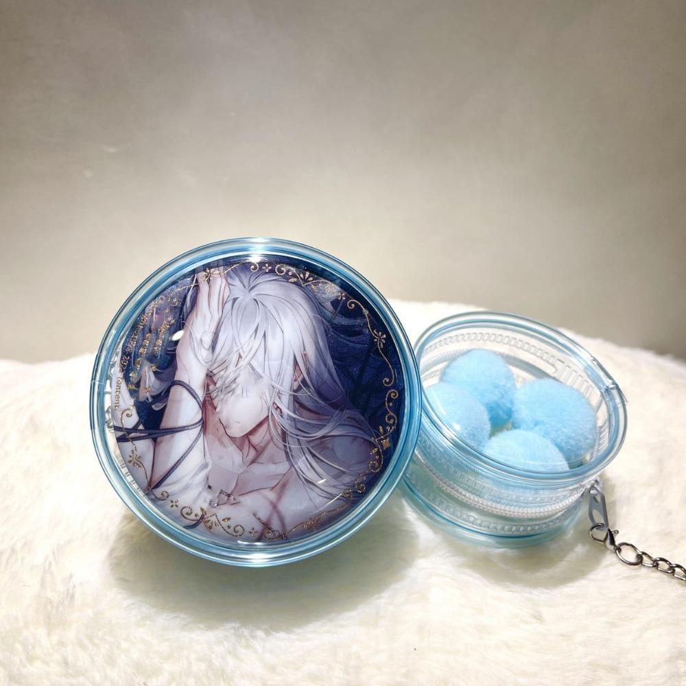 Keyring Round Badge Storage Pouch Badge Display Clear Outdoor Bag Goods Display