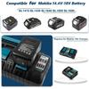 For Makita Battery Charger 11.1V-18V LXT Lithium‑Ion 1-Port Battery Charger Rapid Charger with Dual USB Port 11A Power Tools