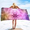 Seven Chakras Beach Towel Microfiber Sand Proof Swimming Cover Quick Dry Bath Towels for Pool Travel Yoga Sport Camping Spa Gym