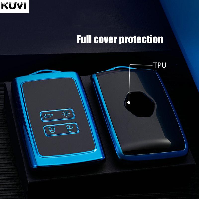 TPU Car Remote Key Case Cover Fob For Renault Koleos Kadjar Clio Captur Megane Talisman Espace Zoe Scenic 4 Arkana Dacia Sandero