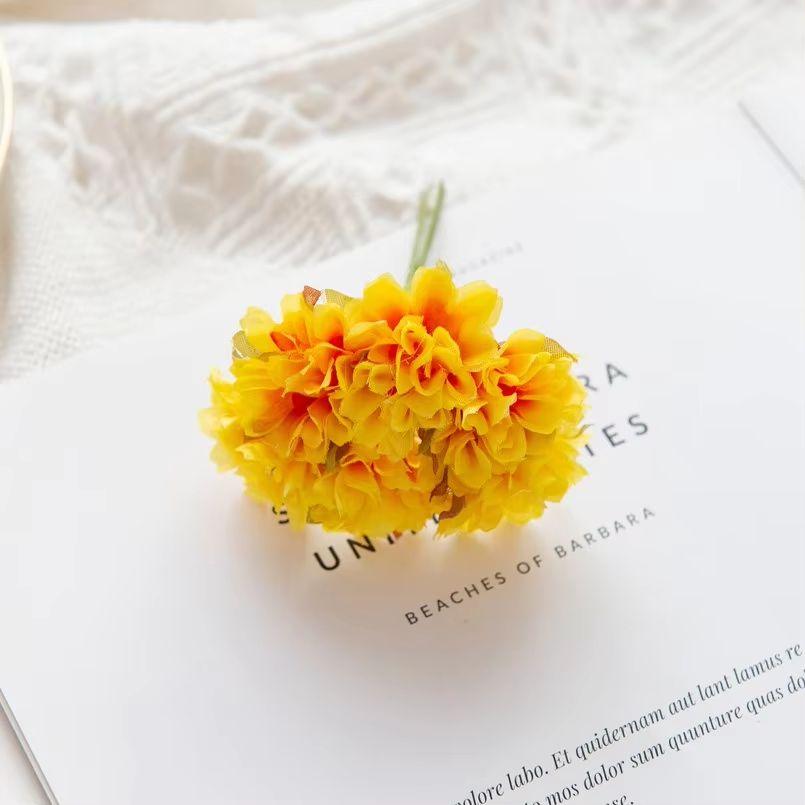 18PCS Artificial Flowers Christmas Decorations for Home Scrapbook Wedding Decorative Wreaths Diy Gifts Candy Box Silk Carnation