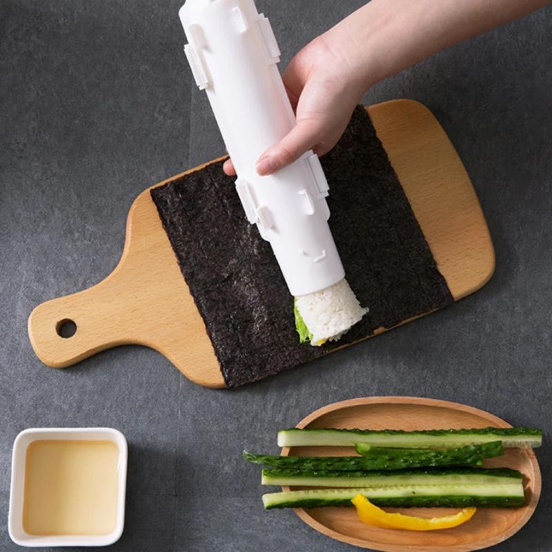 Rychlý výrobník na sushi DIY váleček Forma na rýži Forma na vyválení masa Forma na válení zeleniny Stroj na výrobu zařízení na sushi Bento Kuchyňské doplňky Gadgets