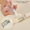 Brosse à dents de voyage pliable mignonne 2 en 1 avec rangement pour dentifrice portable et capuchon anti-poussière en forme d'ours à poils souples