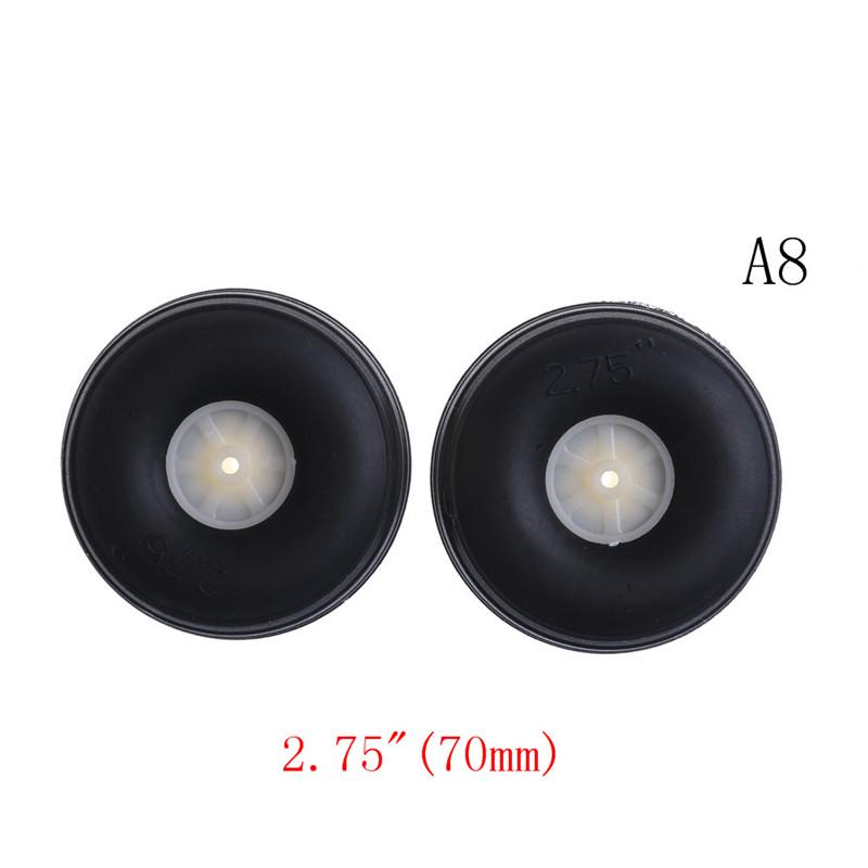1" - 3.5" Rubber Pu Wheel With Plastic Hub For Rc Airplane Replacement Parts