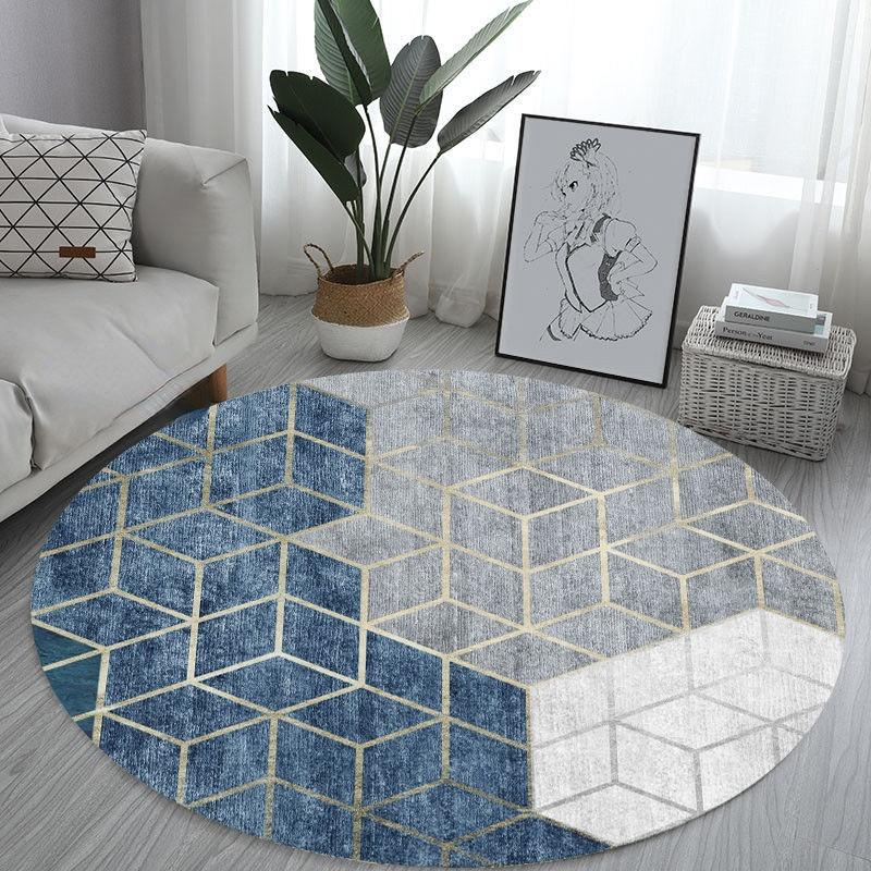 Simple Modern Round Carpet Living Room Decoration Sofa Coffee Table Mat Room Decoration Teenager Rug Home Bedroom Decor Fur Rugs