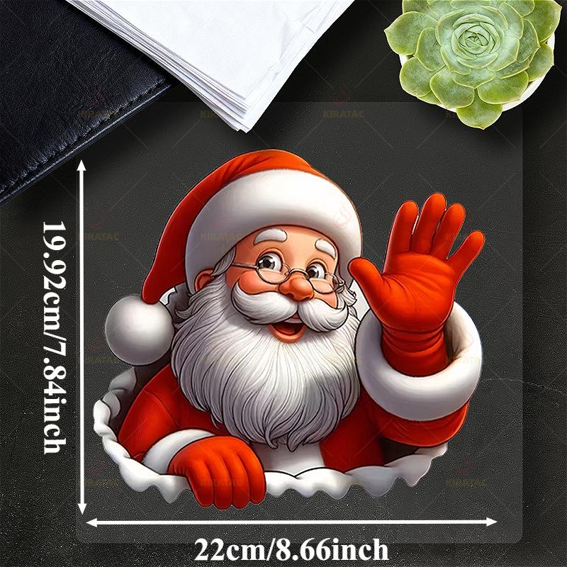 1PC Santa Claus Car Sticker for DIY Car Window Trunk Motorcycle Fairings Tailboxs Scooters Universal Waterproof Vinyl Decals