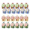 Set Of 24 Reusable Holiday House Gift Boxes Paper Candy Containers For Christmas Event And Crafts