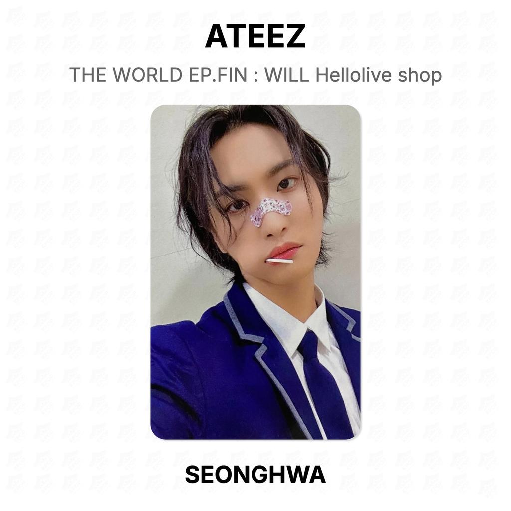 ATEEZ THE WORLD EP.FIN : WILL Hellolive Shop Official Photocard