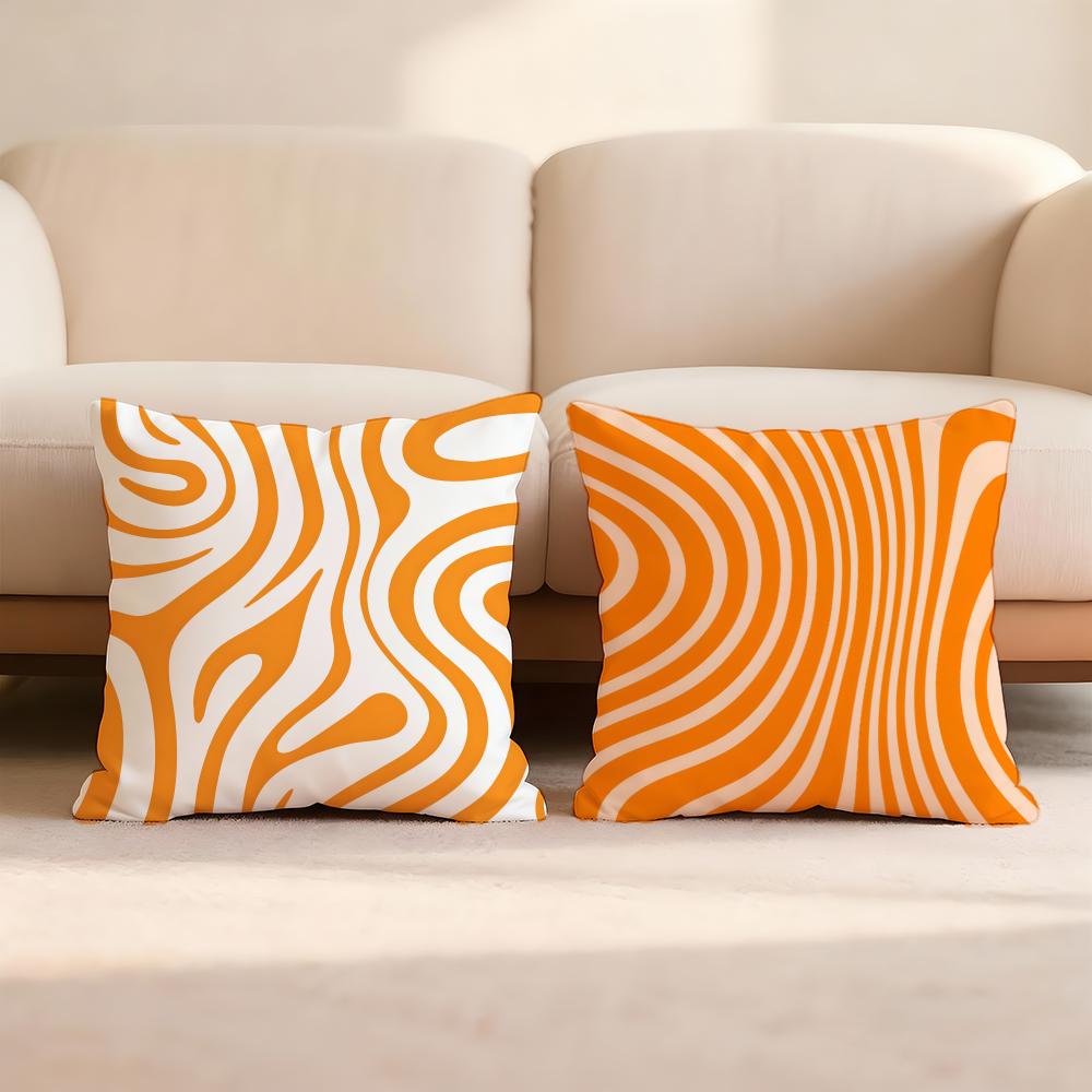 Cute Zebra Pattern Print Cushion Cover Premium Comfort Reversible Pillow Cove -Two In One Design For Any Room & Car Interior