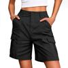 Women High Waist Cargo Shorts Casual Multi Pocket Loose Fit Lounge Shorts