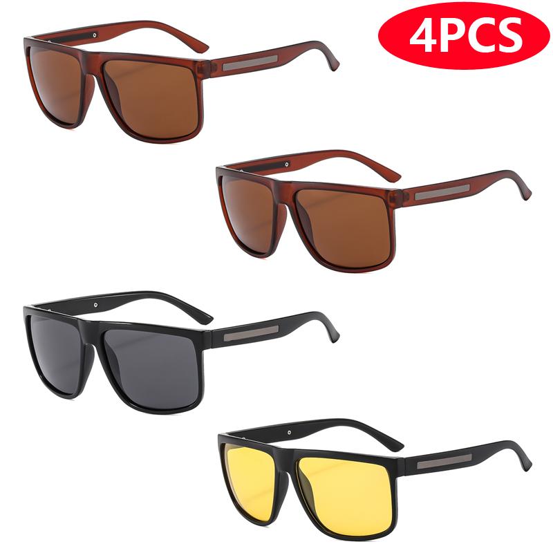 Retro Pilot Sunglasses Fashion Men Women Square Driving UV400 Shades New Trendy Original Brand Design Hiking Sun Glasses