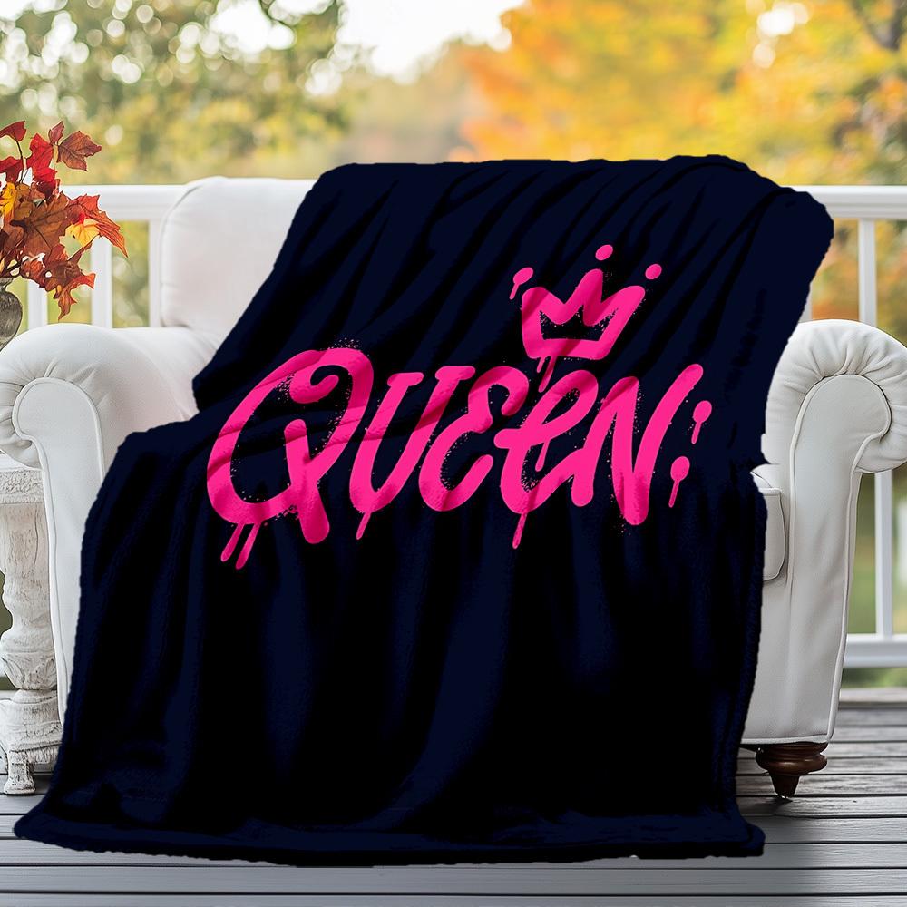 1pc Harley Quinn Outdoor Blanket - Throw Blanket, Soft , Flannel Blankets, Living Room, Travel, Camping c1209069