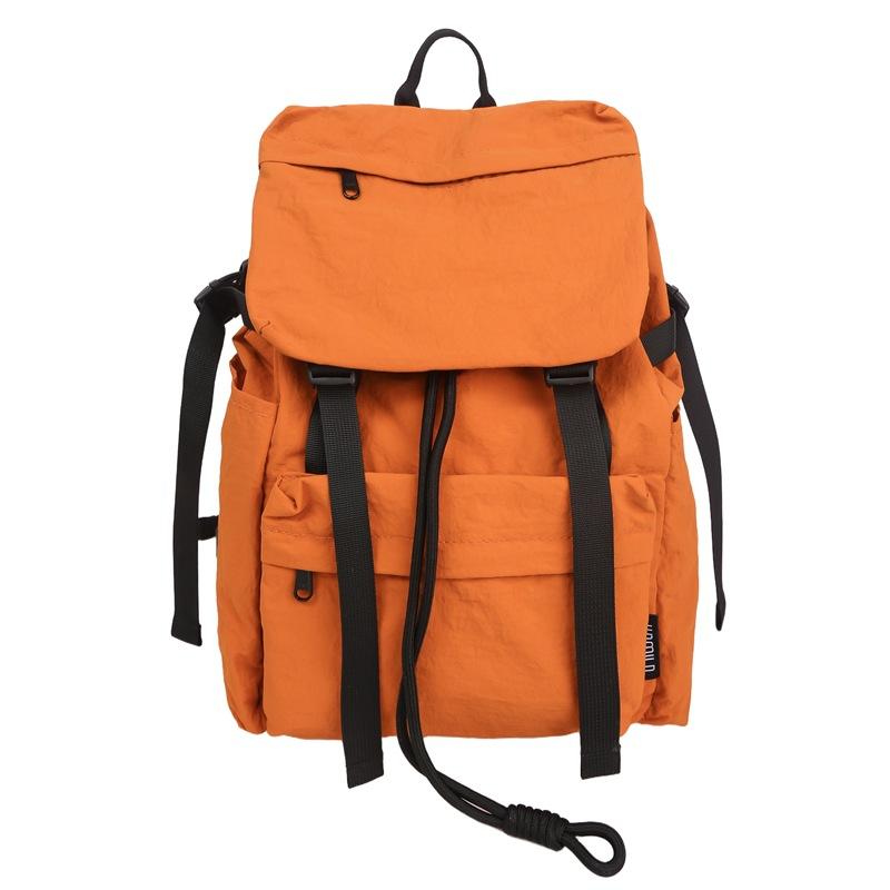 Japanese ins style school bag female college student outdoor mountaineering trip backpack light and versatile boy high school student backpack