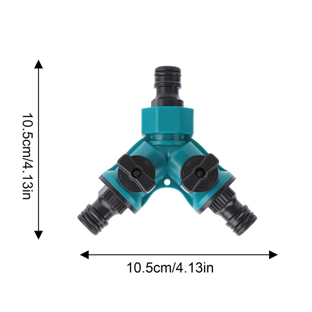 2 Way Hose Splitter For Garden Hose Leakproof Quick On/Off Water Hose Connector Garden Hose Faucet Splitter For Agricultural