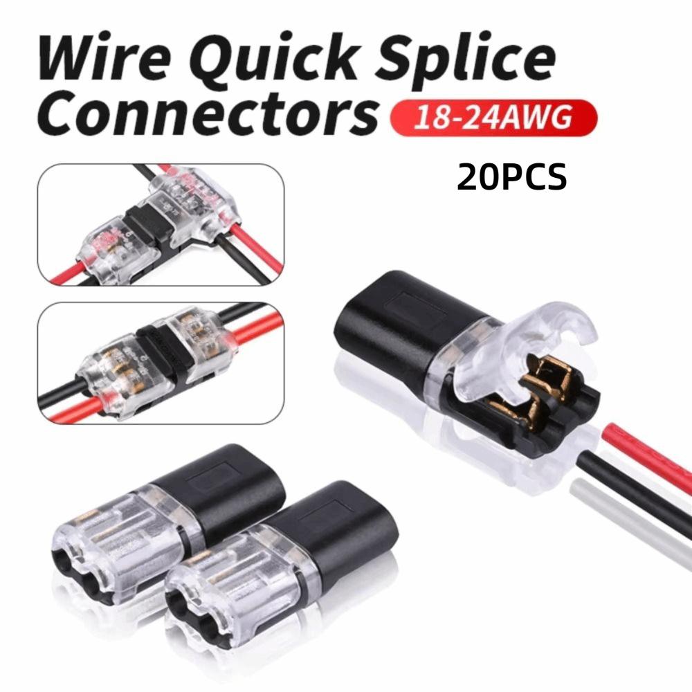 22-20AWG Pluggable Wire Connector 2pin Led Light Cable Connector Wire Connection