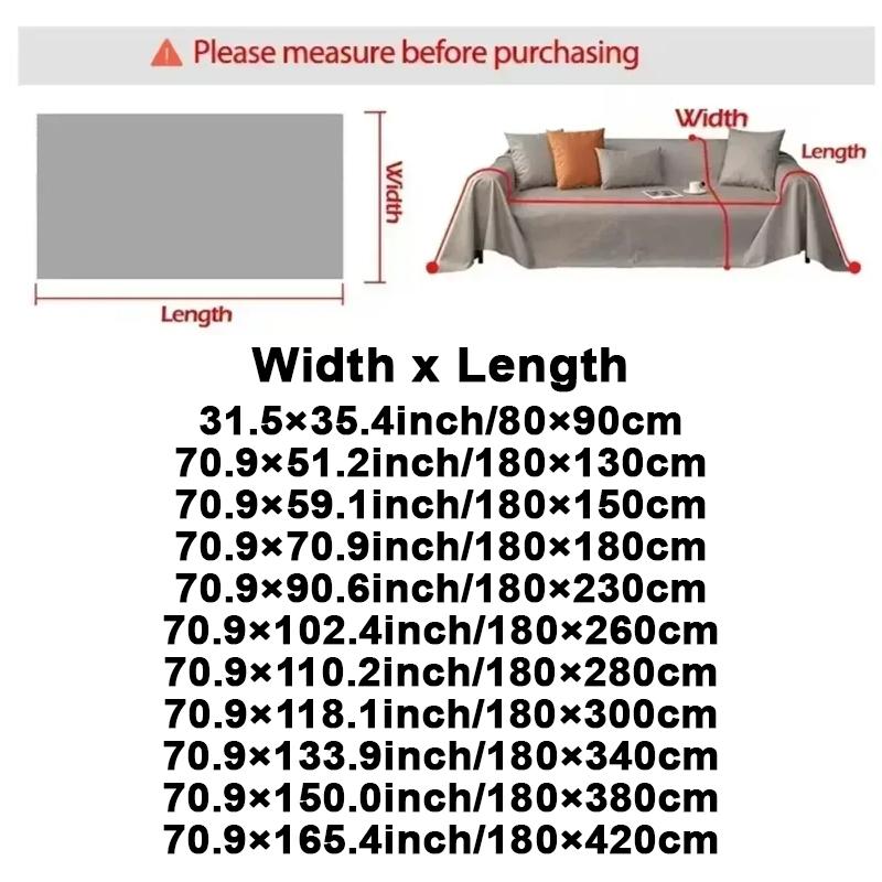 Multipurpose Waterproof Sofa Blanket Solid Color Large Size Anti Scratch Dust Proof Fabric For Couch Chair Living Room Decor